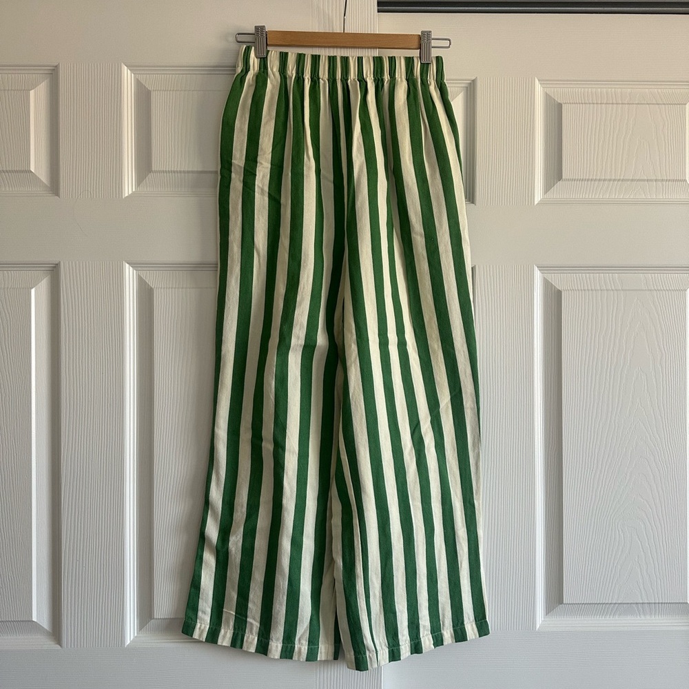 Zulu & Zephyr Green Stripe Pants - Picture 2 of 4